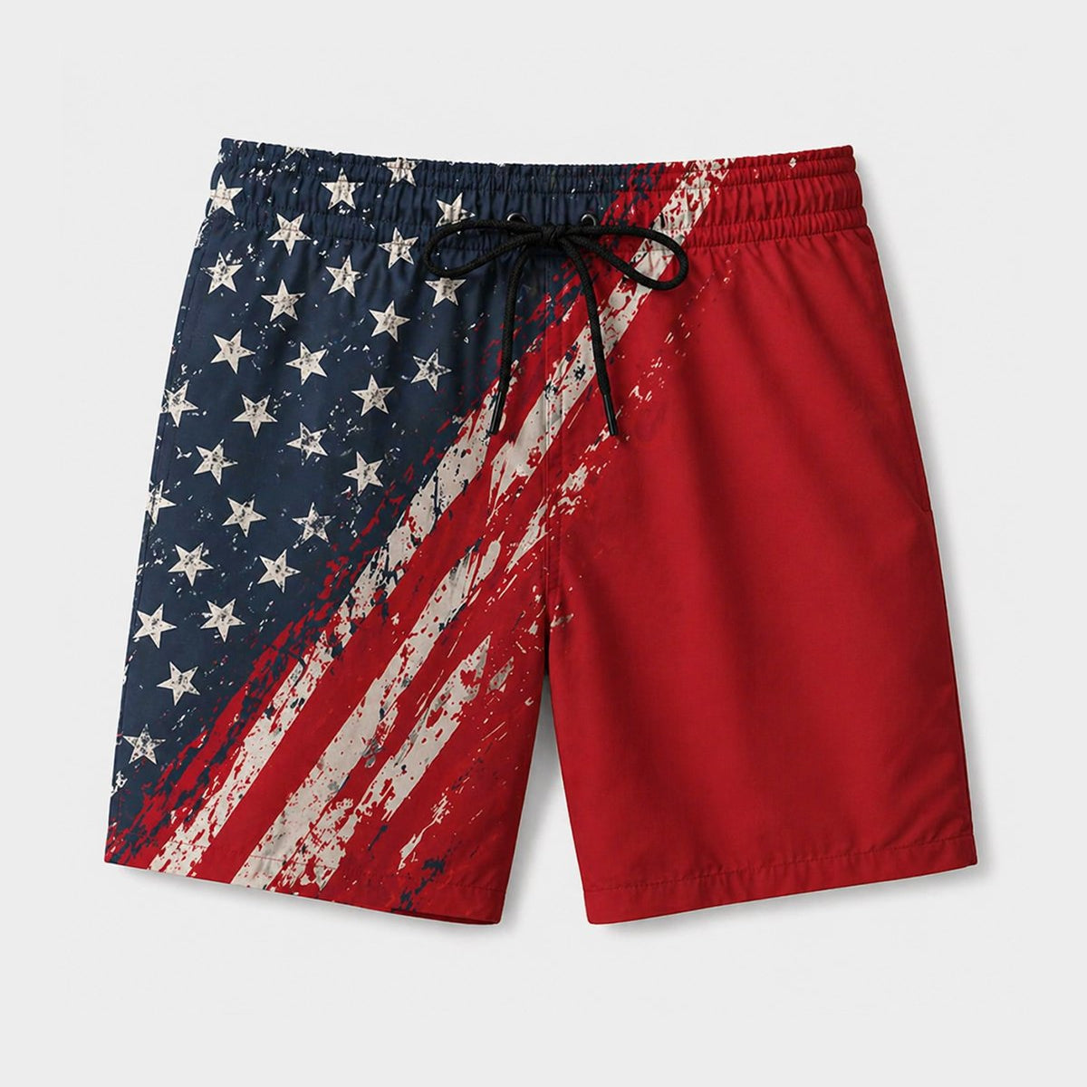 Alohadaddy® Holiday Men's Independence Day Flag Eagle Beach Shorts