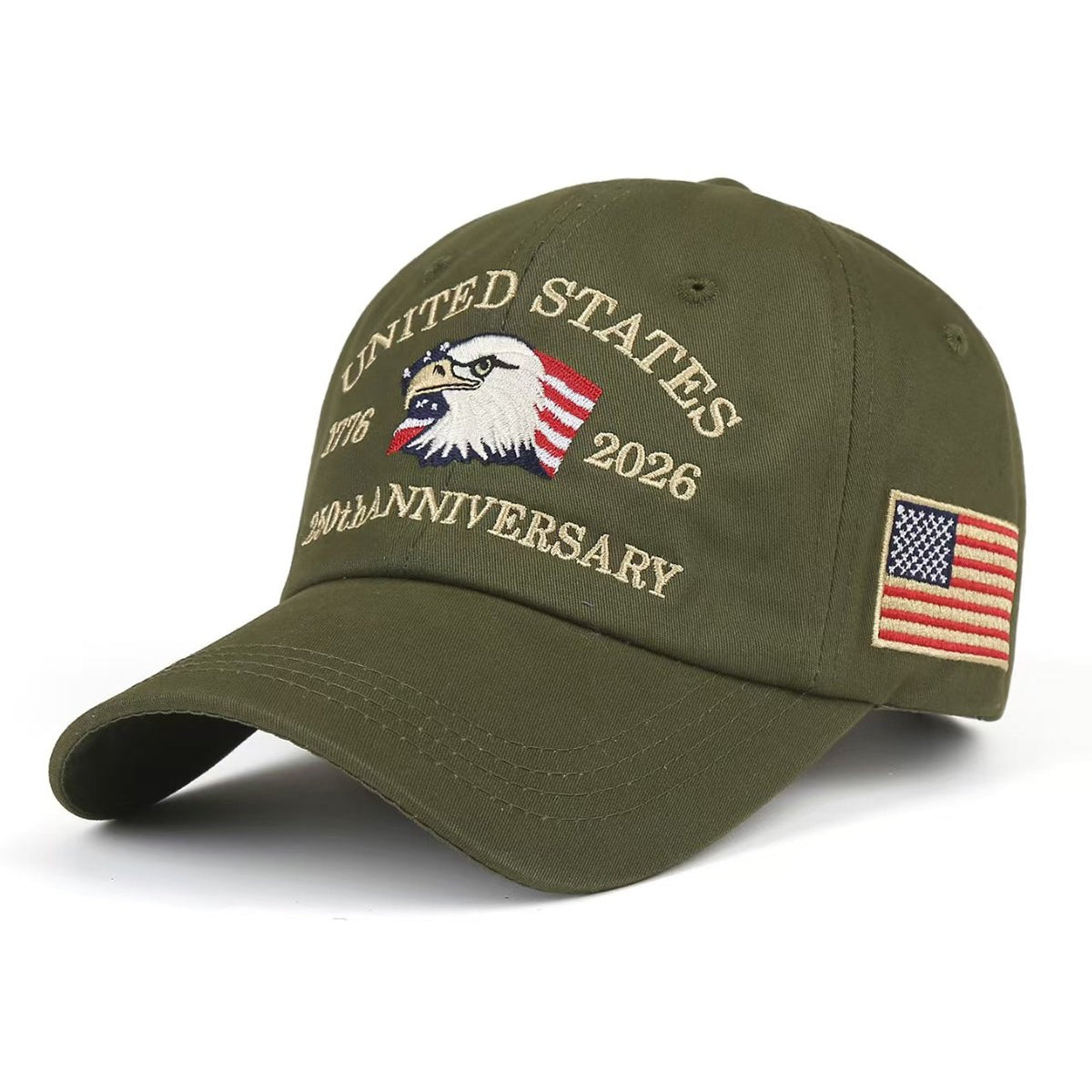 Alohadaddy® Vintage Holiday Independence Day American Flag Baseball Cap