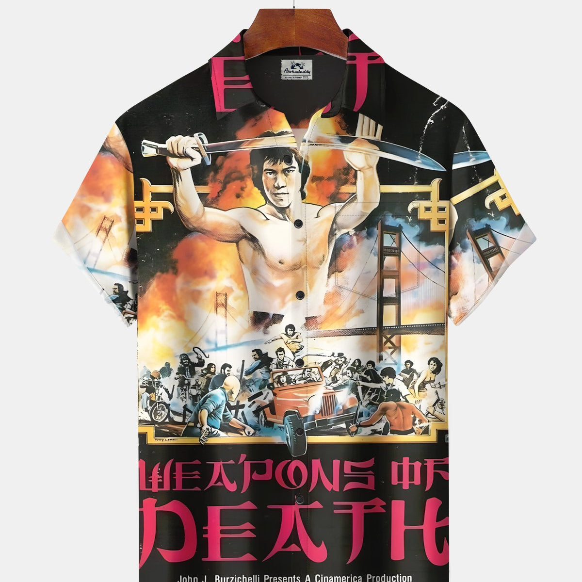 Alohadaddy® Vintage Movie Poster Short-Sleeve Shirt