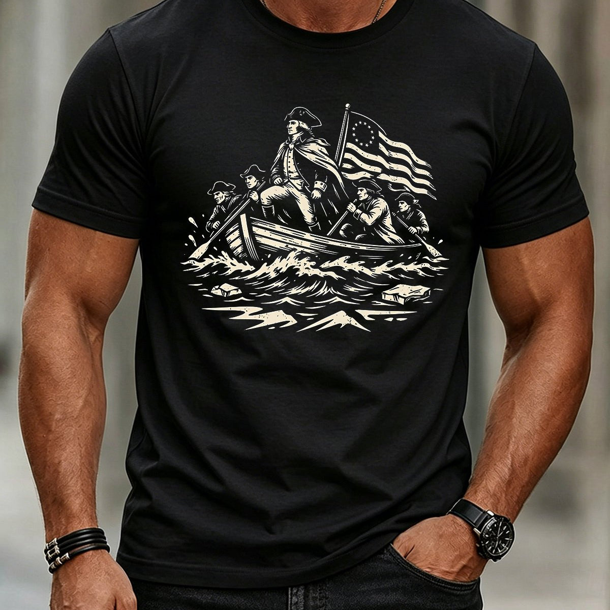 Alohadaddy® Holiday Independence Day Short-Sleeve T-Shirt