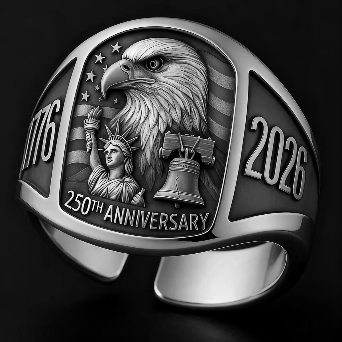 Alohadaddy® American 250th Eagle Ring