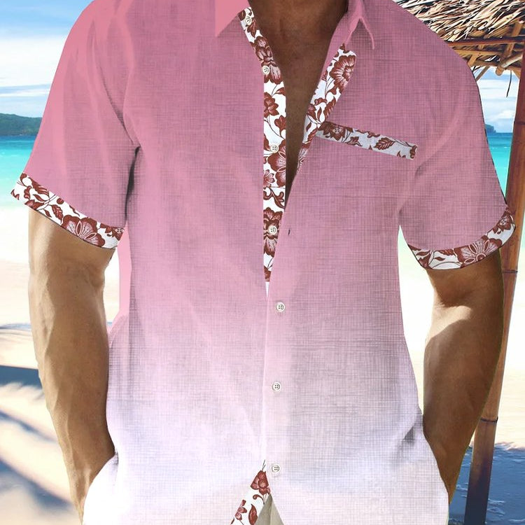 Camisas casuales de algodón y lino Alohadaddy Camisas hawaianas ligeras y transpirables de verano