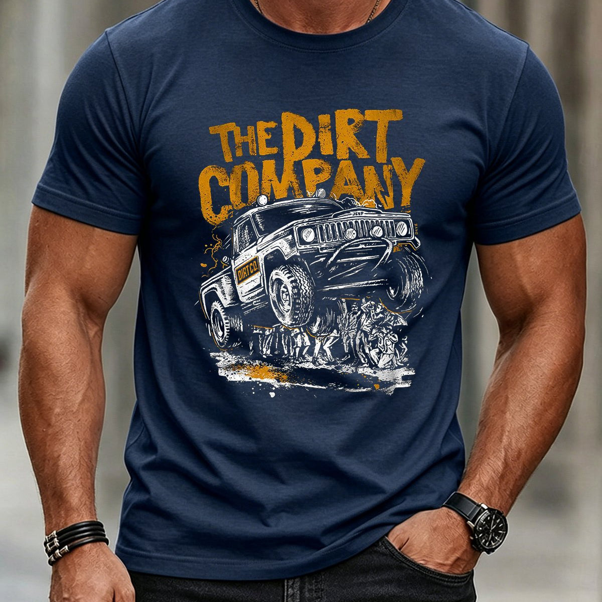 Alohadaddy® Casual Men's Off-Road Pickup Truck Short-Sleeve T-Shirt