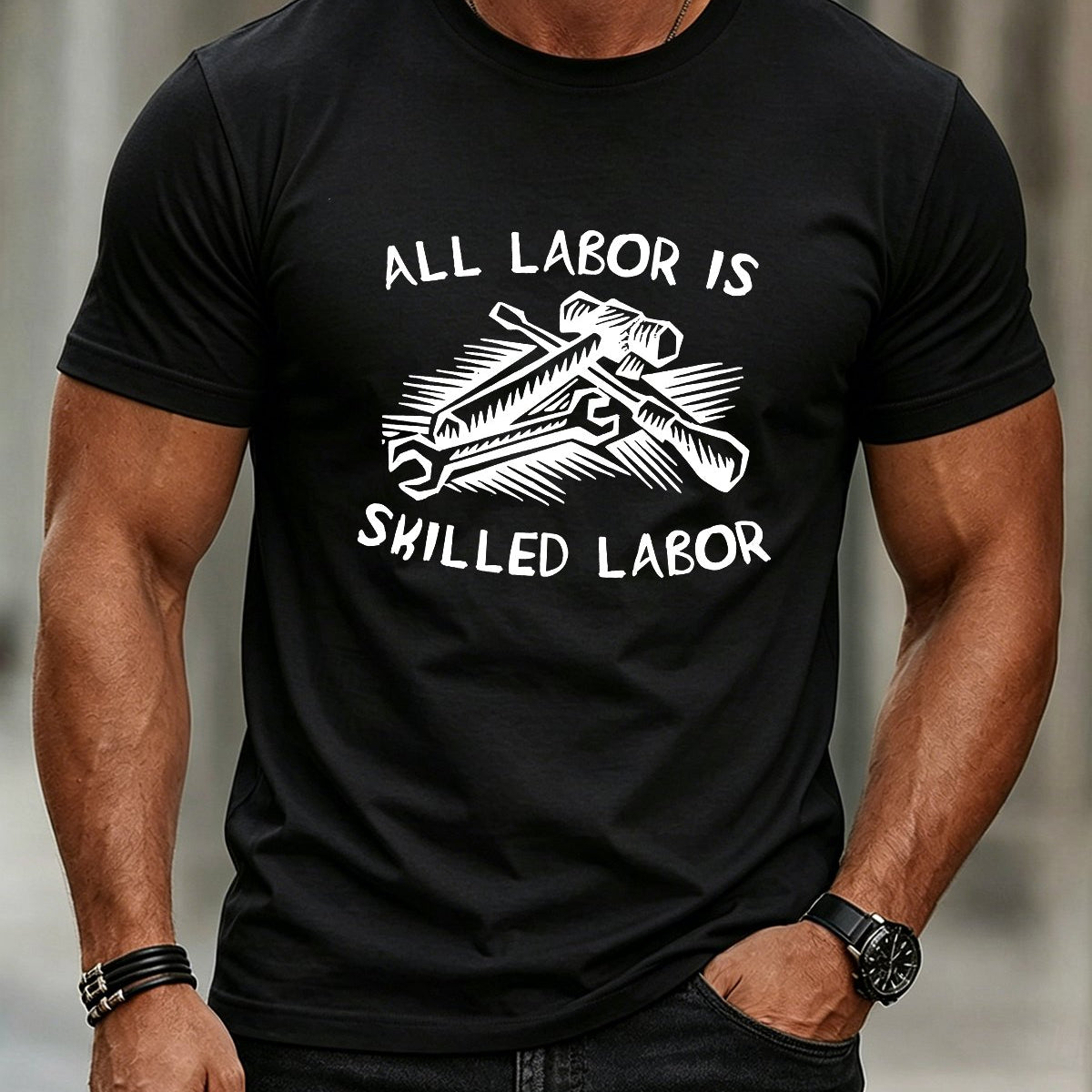 Alohadaddy® Holiday/Labor Day Graphic Crew Neck Short-Sleeve T-Shirt
