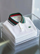 Alohadaddy® Basic Business Casual Logo Polo Shirt Men's Fashion Striped Lapel Polo Shirt Big&Tall