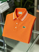 Alohadaddy® Classic Business Multicolor Solid Logo Print Men's Button-Down Polo Shirt Big & Tall