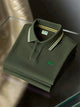 Alohadaddy® Basic Casual Logo Polo Shirt Men's Solid Lapel Polo Shirt Large & Tall Sizes