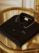 Alohadaddy® Men's Classic Business Solid Logo Print Button-Down Polo Shirt Big & Tall