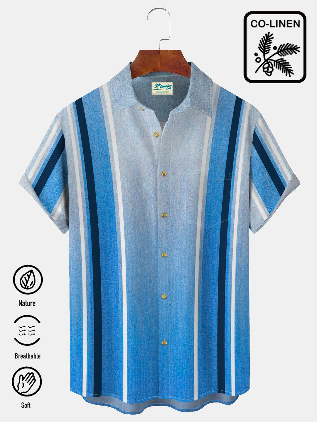 Alohadaddy Beach Holiday Cotton Linen Blend Men&