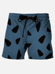 Pantalones cortos hawaianos divertidos con temática nostálgica de películas retro para hombre, pantalones cortos elásticos de talla grande con dibujos animados