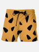 Pantalones cortos hawaianos divertidos con temática nostálgica de películas retro para hombre, pantalones cortos elásticos de talla grande con dibujos animados