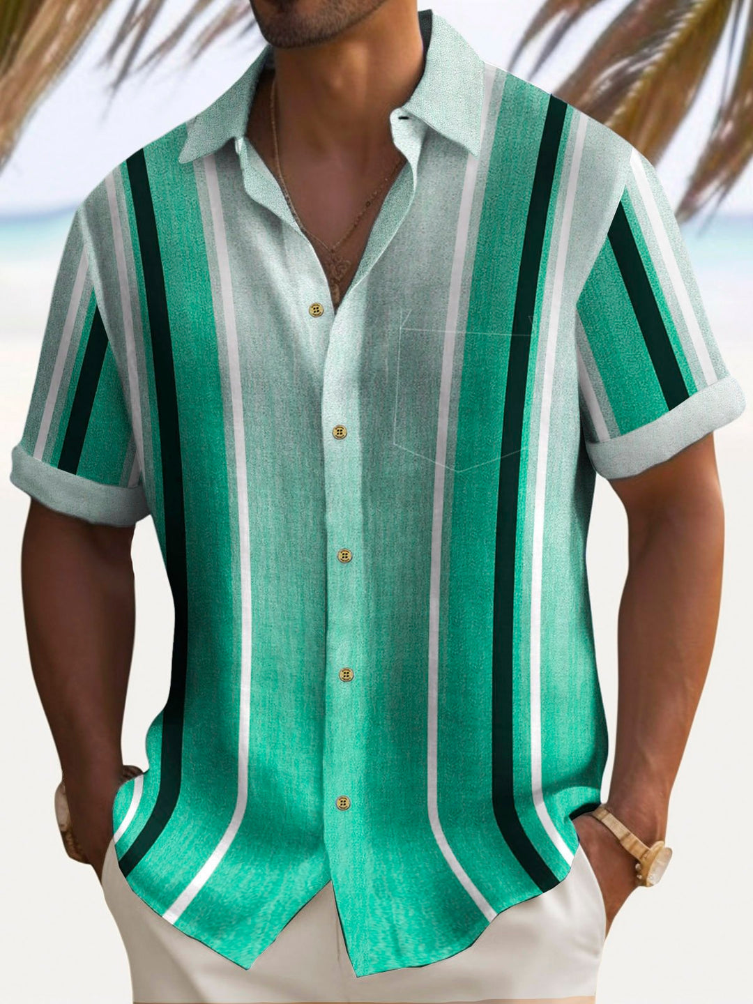 Alohadaddy Beach Holiday Cotton Linen Blend Men&