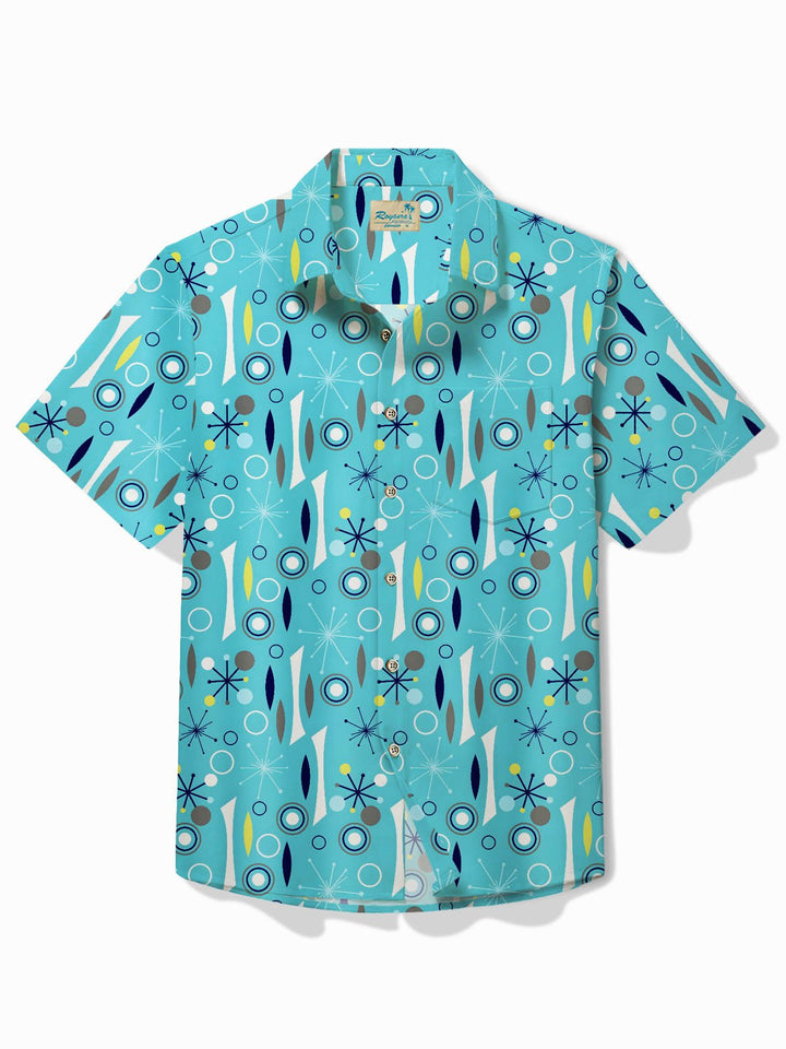 Alohadaddy Vintage Medieval Geometric Blue Men&
