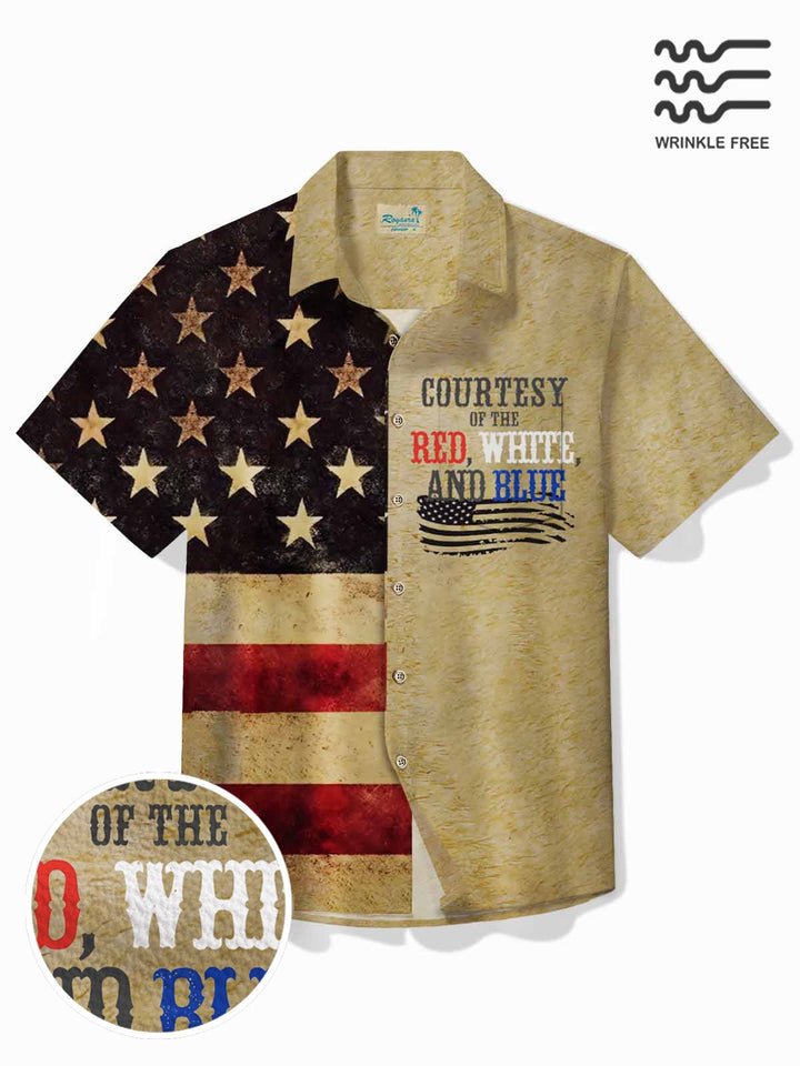Alohadaddy Vintage American Flag Men&