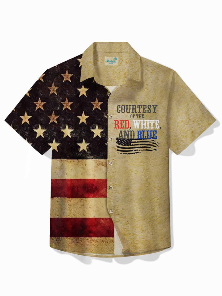 Alohadaddy Vintage American Flag Men&