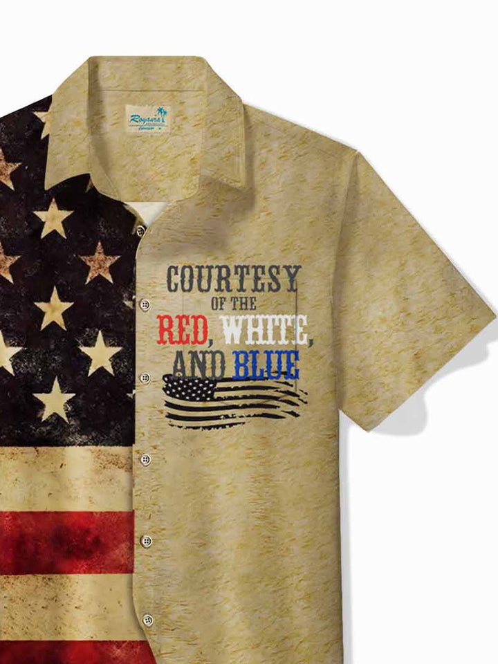 Alohadaddy Vintage American Flag Men&