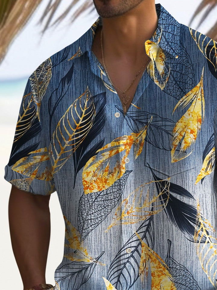 Alohadaddy Beach Vacation Tropical Leaves Men&