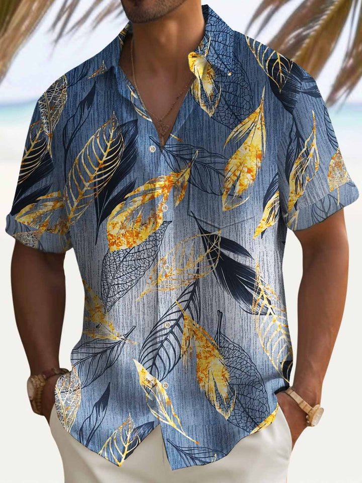 Alohadaddy Beach Vacation Tropical Leaves Men&