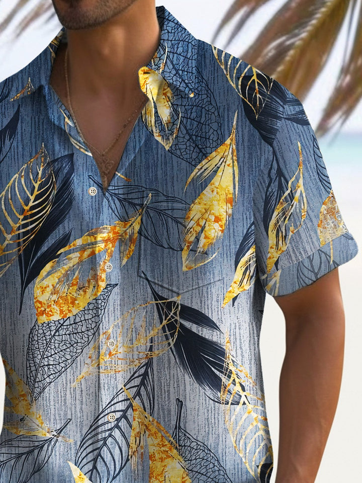Alohadaddy Beach Vacation Tropical Leaves Men&