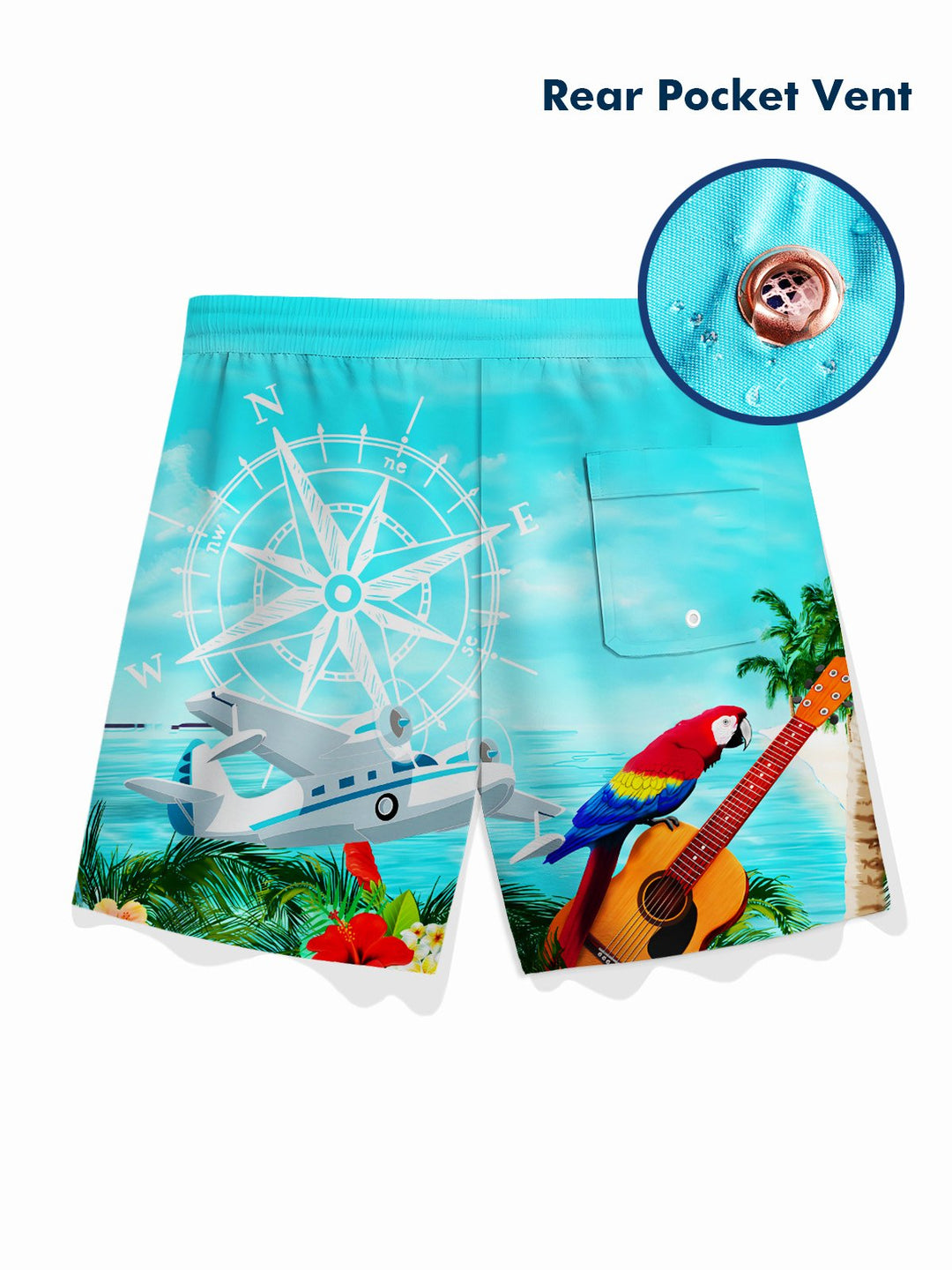 Alohadaddy Beach Vacation Tropical Hawaiian Men&