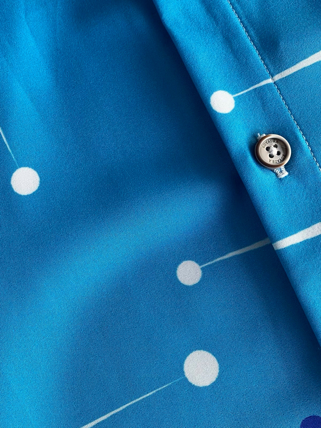 Alohadaddy 50’S Vintage Mid-Century Modern Geometric Blue Men&