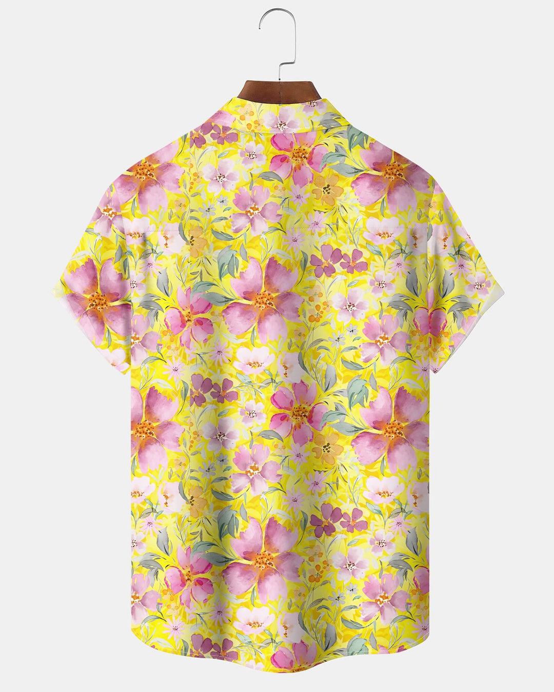 Alohadaddy® Hawaiian Tropical Floral Vacation Leaf Aloha Short-Sleeve Shirt