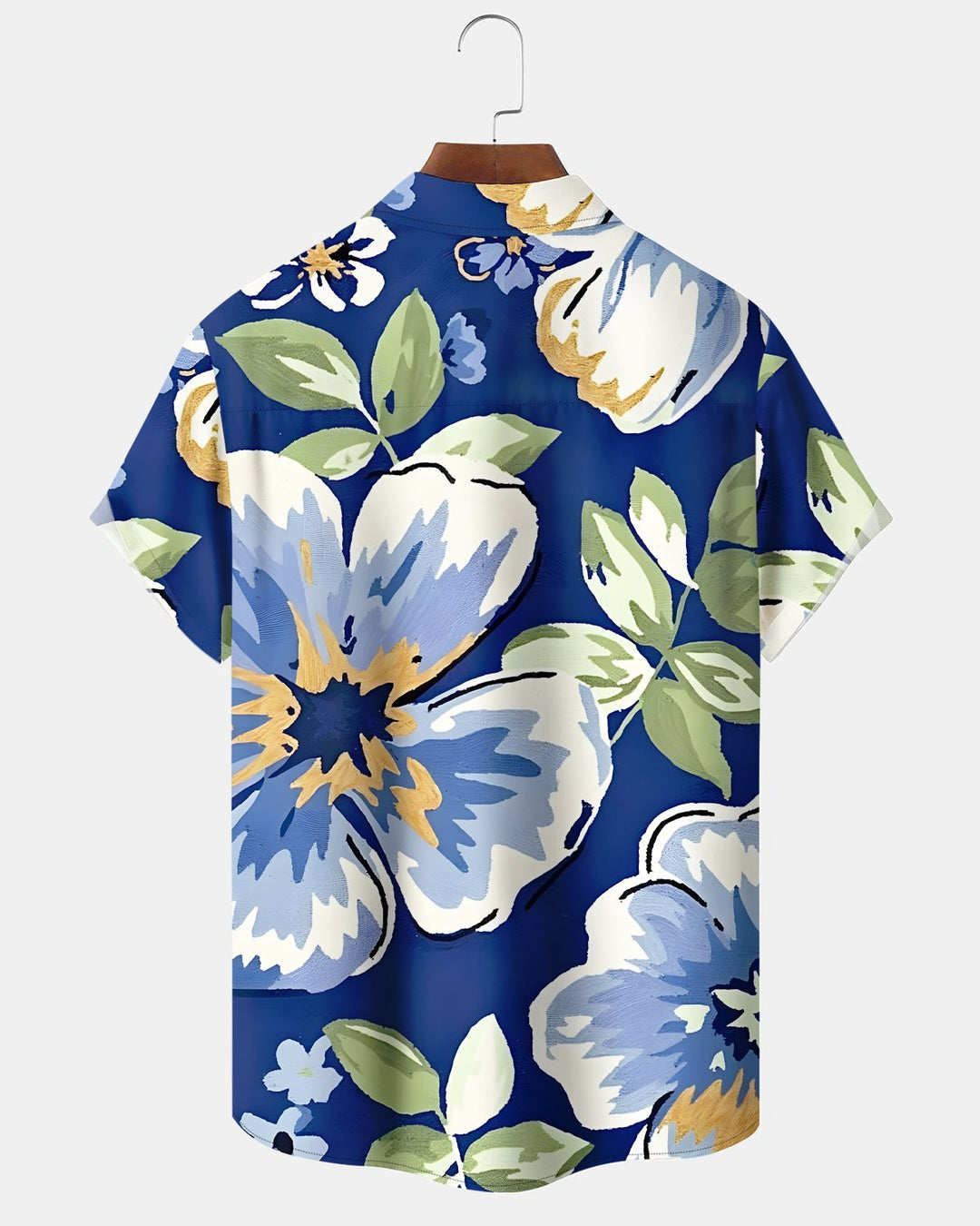 Alohadaddy® Hawaiian Aloha Floral Tropical Hibiscus Short-Sleeve Shirt