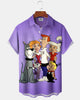 Alohadaddy® Retro Cartoon Classic Animated Puppy Hawaiian Men's Shirt