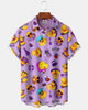 Alohadaddy® Hawaiian Cartoon Duck and Flamingo Retro Pool Shirt