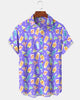 Alohadaddy® Cocktail Hawaiian Classic Watercolor Print Vacation Shirt