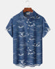 Alohadaddy® Retro Ukiyo-e Ocean Whale Hawaiian Shirt