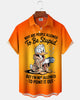 Alohadaddy® Hawaiian Cartoon Duck Gradient Retro Shirt