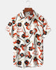 Alohadaddy® Vintage Rock Music Guitar Print Short-Sleeve Shirt
