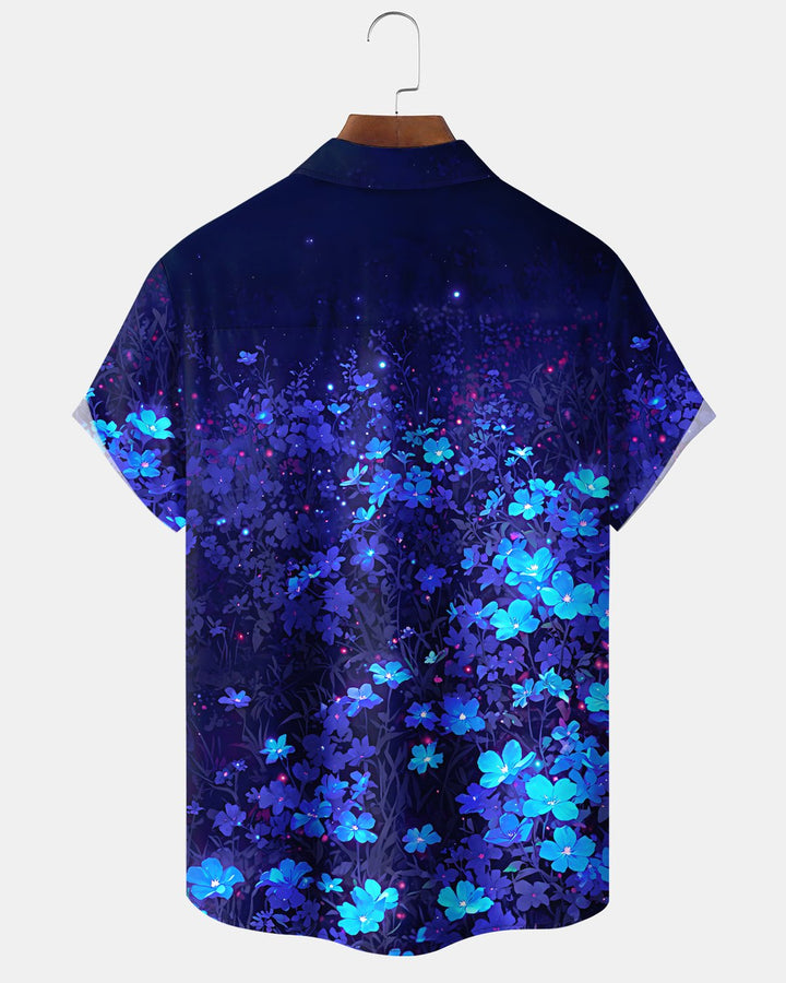 Alohadaddy® Tropical Floral Hawaiian Gradient Men&