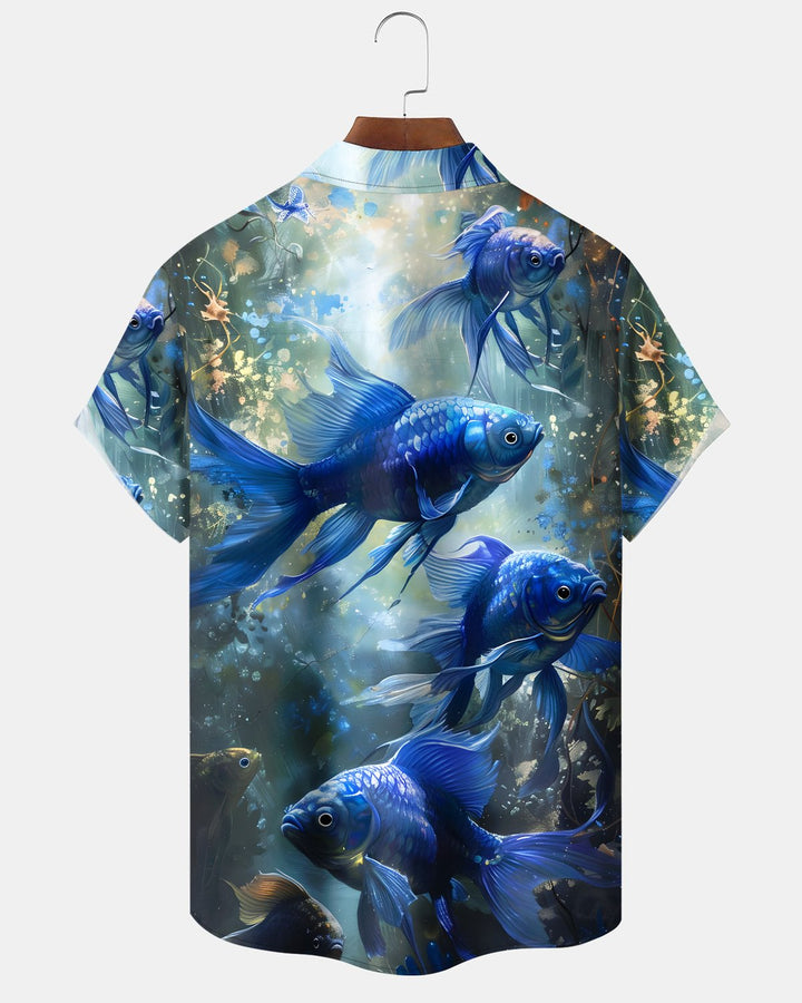 Alohadaddy® Retro Fish Koi Hawaiian Men&