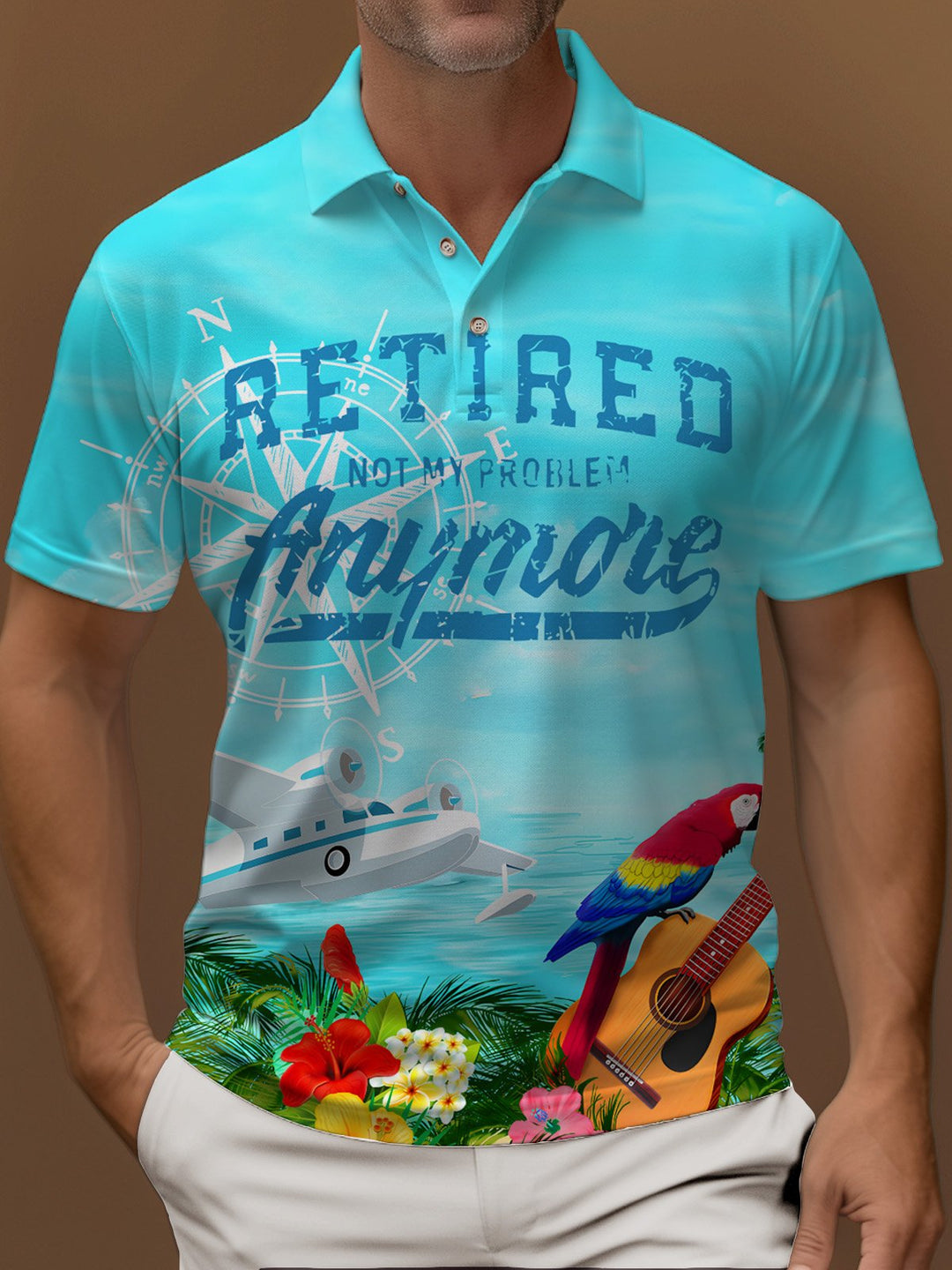 Alohadaddy Retro Blues Music Print Men&
