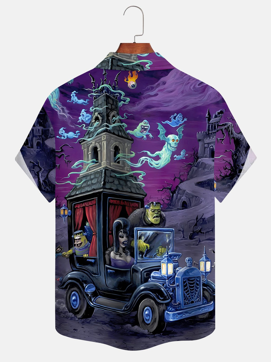 Aloahdaddy Halloween Cartoon Ghost 3D Digital Print Men&
