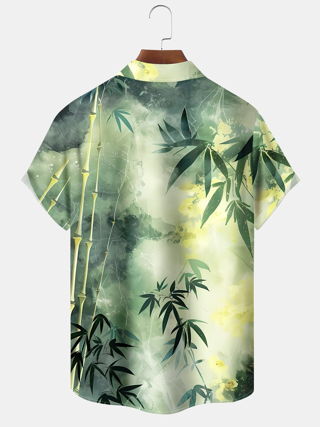 Alohadaddy Hawaiian Ombre Tie-Dye Floral Bamboo Shirt