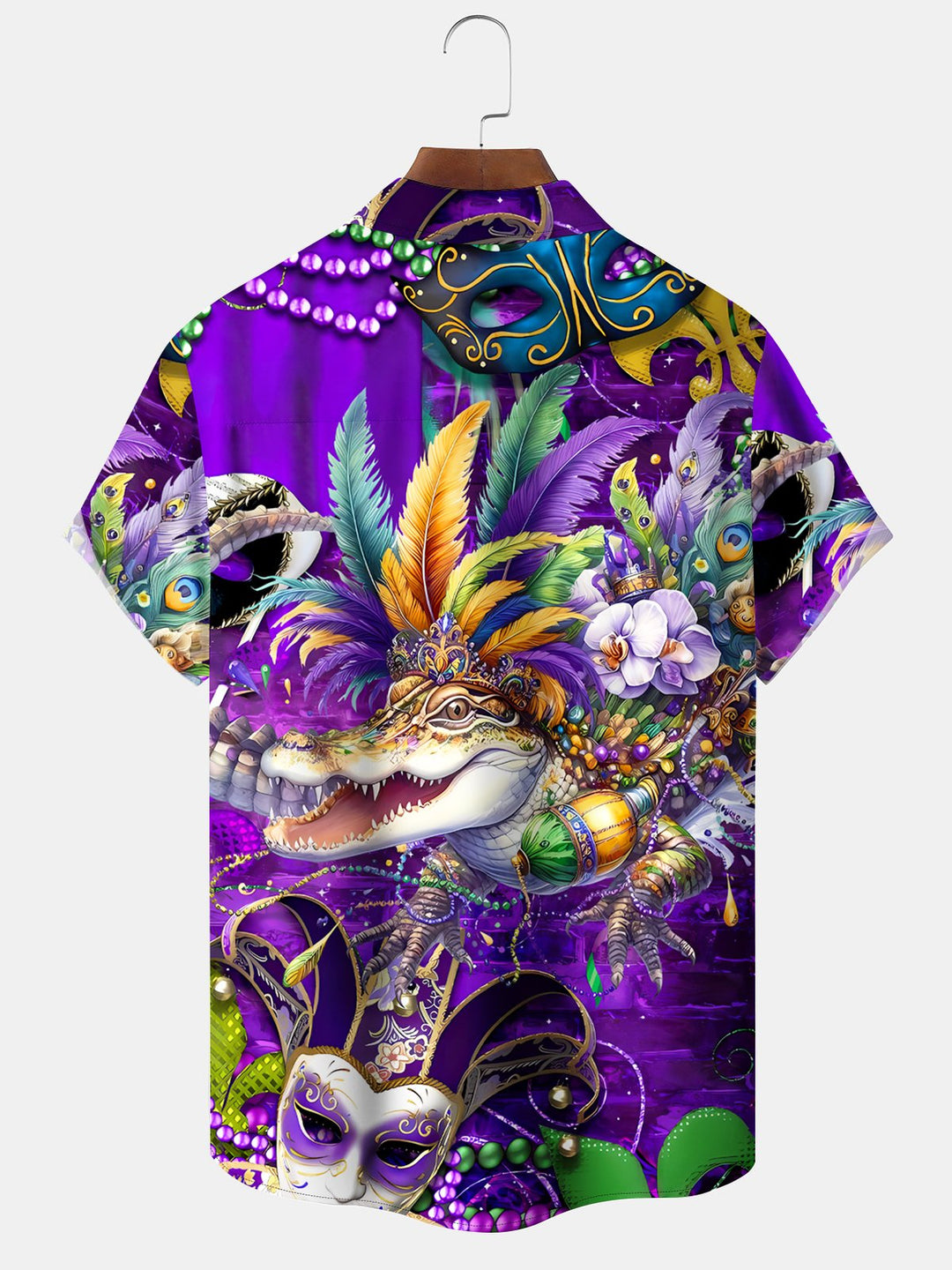 Alohadaddy Mardi Gras Crocodile Print Men&
