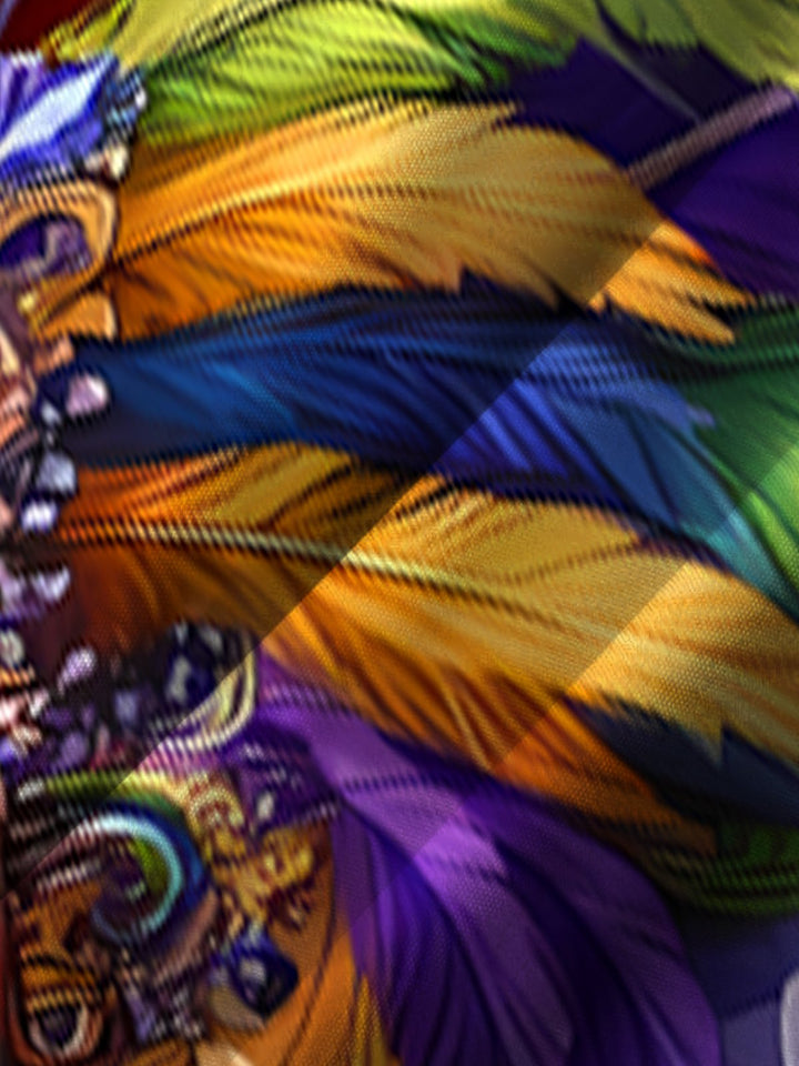 Alohadaddy Mardi Gras Crocodile Print Men&
