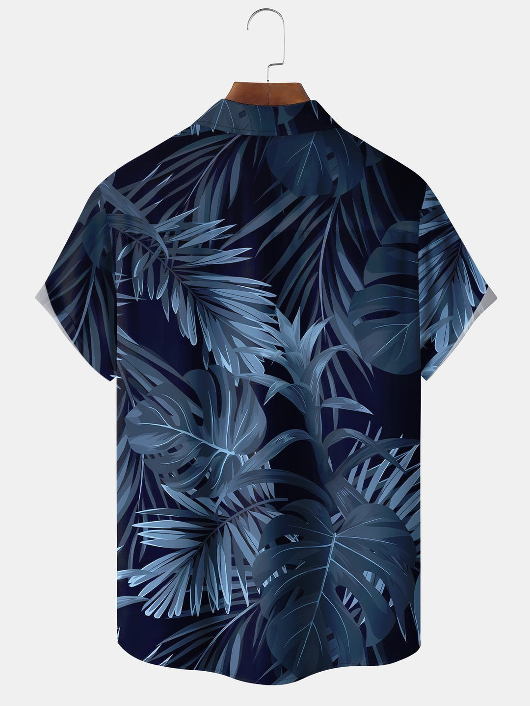 Alohadaddy Hawaiian Vacation Floral Tropical Leaves Pocket Shirt