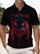 Alohadaddy® Retro Gradient Leopard Short-Sleeve Polo Shirt