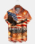 Alohadaddy® Holiday 250th Anniversary American Independence Day Eagle Flag Shirt