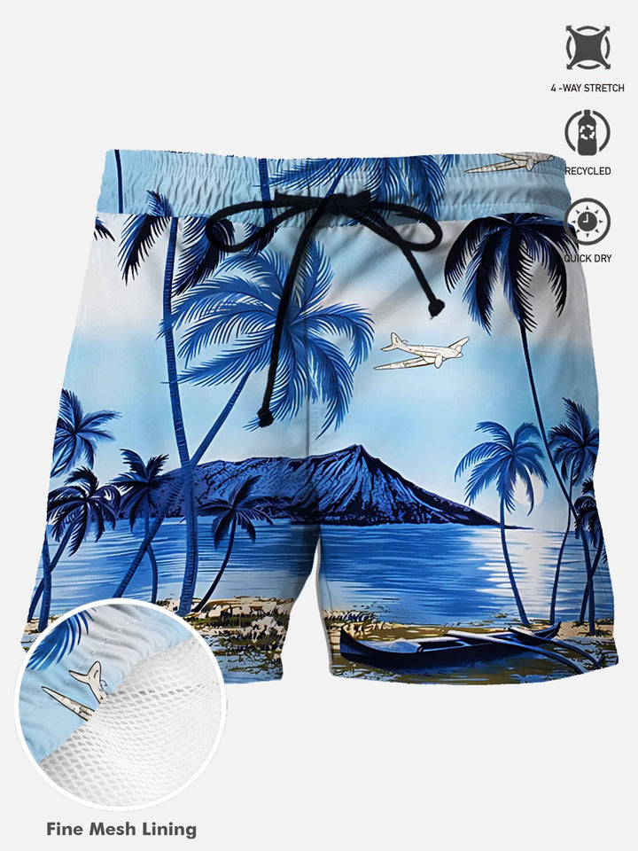 Alohadaddy Beach Vacation Coconut Tree Men&