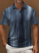 Alohadaddy Retro Textured Men's Polo Shirt Stretch Comfort Basic Short Sleeve Polo Shirt Big Tall