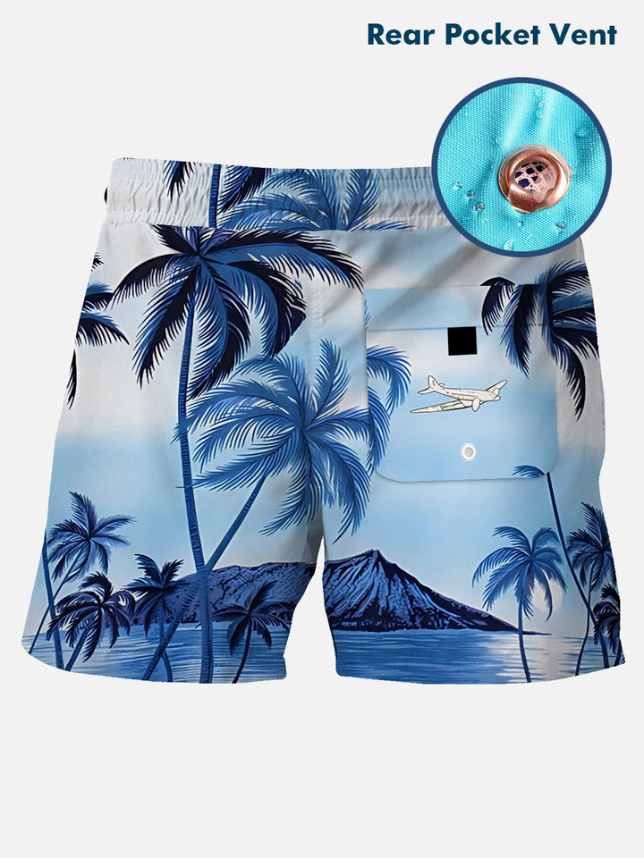 Alohadaddy Beach Vacation Coconut Tree Men&
