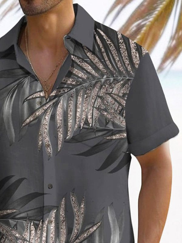 Alohadaddy Beach Vacation Tropical Leaves Men&