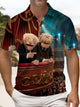 Alohadaddy® Retro Cartoon Short-Sleeve Polo Shirt