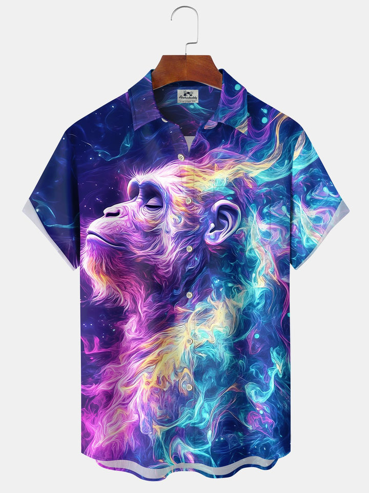 Alohadaddy Vintage Gradient Gorilla Pocket Shirt