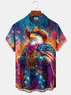 Alohadaddy Vintage Holiday American Flag Eagle Independence Day Fireworks Shirt
